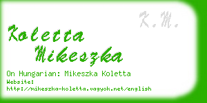 koletta mikeszka business card